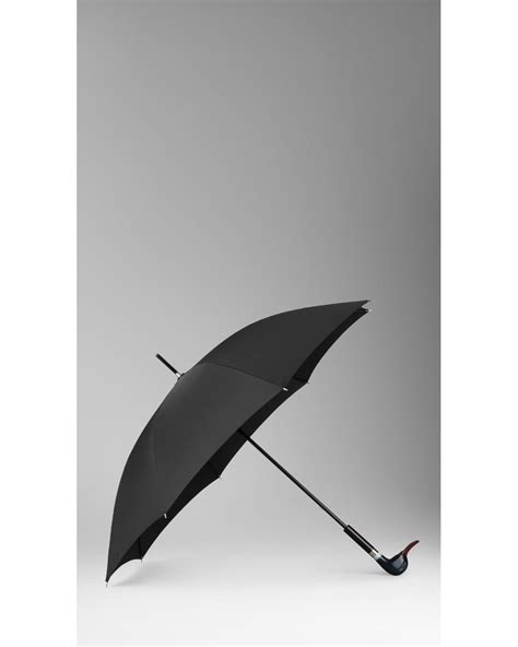 Burberry Duck Handle Walking Umbrella in Blue 